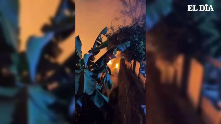 Un concejal de Los Silos, herido tras caer varios metros durante las labores de extinción de un incendio