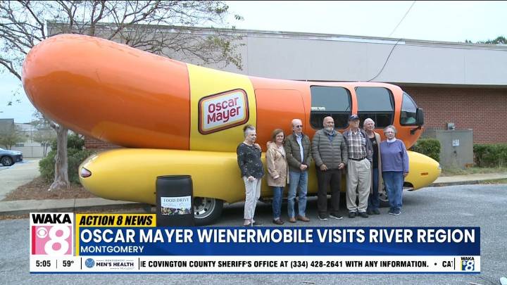 Oscar Mayer Wienermobile arrives in Montgomery for several appearances