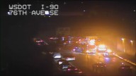 Five-car crash occurs on I-90 on Mercer Island