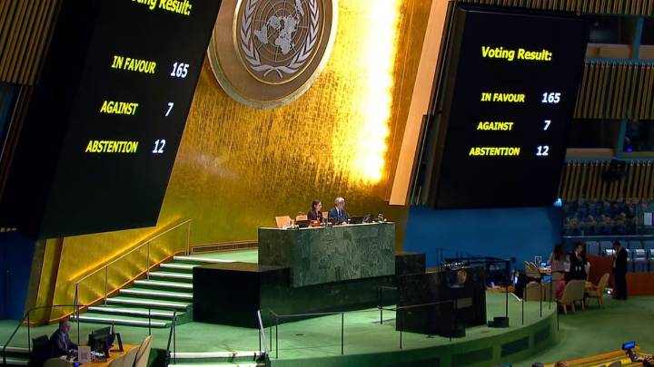 La Argentina votó en la ONU en contra de levantar el embargo a Cuba Con Pablo Quino como flamante Canciller, se reforzó el alineamiento con Estados Unidos al mantener una postura en contra a la tradic
