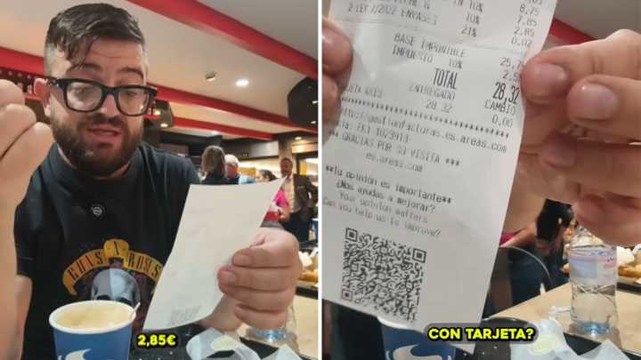Va a una cafetería de la estación de Atocha y, tras tomar algo, denuncia el “mayor acto terrorista culinario” por lo que se encuentra: "Es infumable"