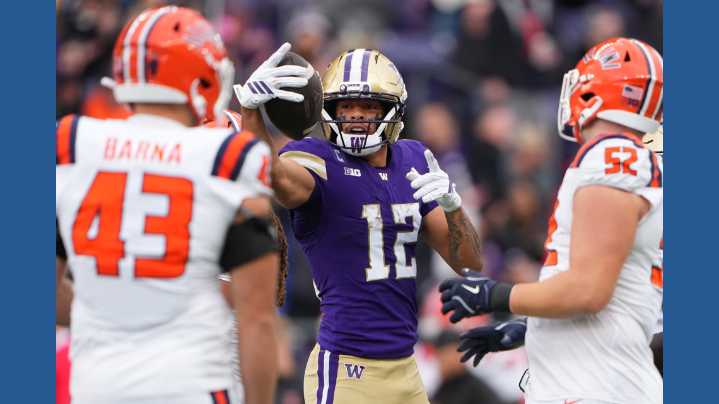 Denzel Boston’s big day helps Washington beat No. 23 Illinois and match its 2024 win total