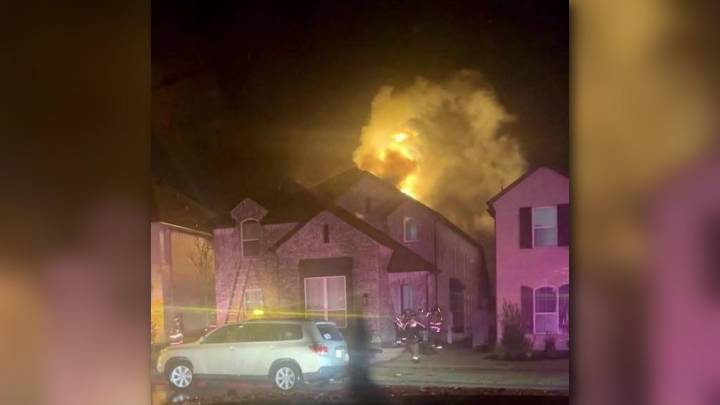 Elderly man dies in Double Oak house fire sparked during intense lightning