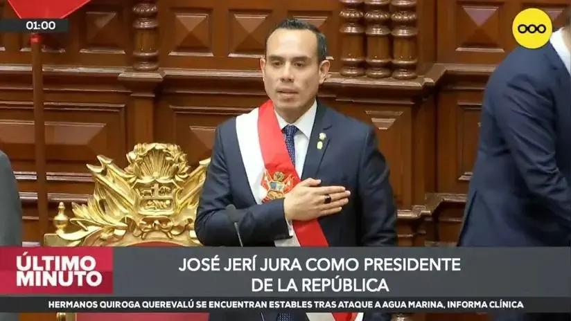 José Jerí juró como presidente de la República tras vacancia de Dina Boluarte