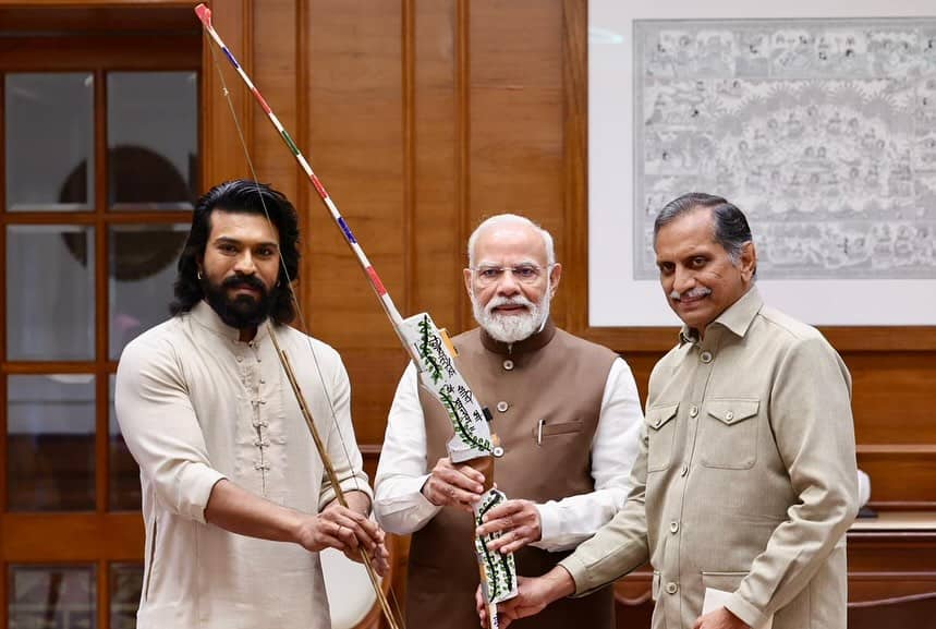 Ram Charan Meets PM Modi After Archery Premier League Success