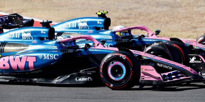 La reacción de Gasly por radio en el momento del sobrepaso de Colapinto en el GP de EEUU