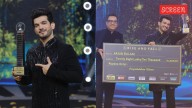 Rise and Fall winner: Arjun Bijlani lifts the trophy of the Ashneer Grover