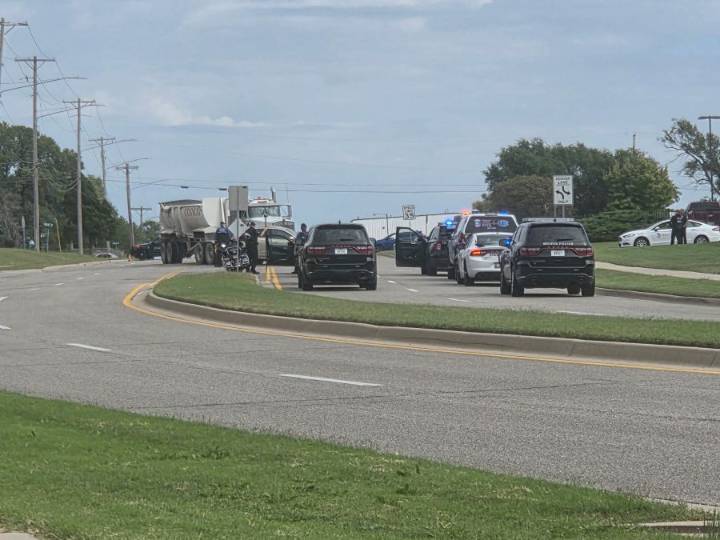 One dead in crash with semi-truck in east Wichita
