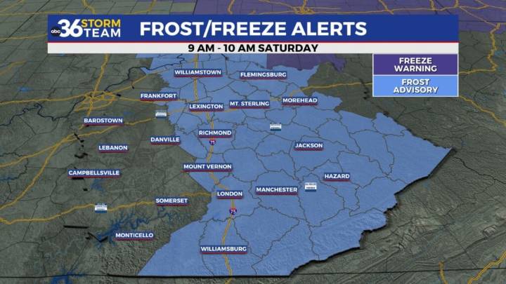 Cooler temps stretch into the weekend