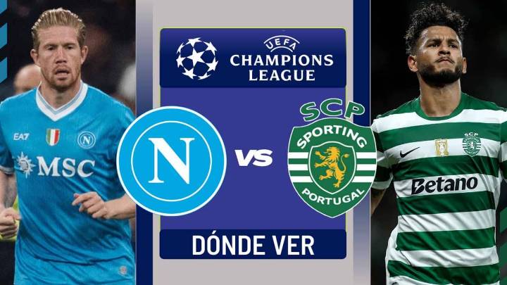 Napoli vs Sporting: dónde ver EN VIVO, TV y online, a Luis Javier Suárez en la Champions