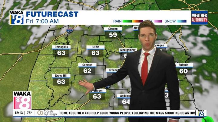 Some clouds Thursday; Cooler with sunshine Friday, this weekend