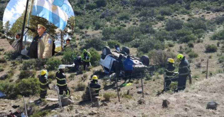 Dolor en Neuquén por la muerte de un veterano de Malvinas en un vuelco sobre Ruta 40: «Valores patrios profundos»