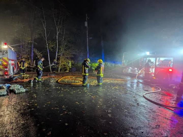 Fire Destroys One Home on Delbrooke Road