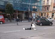 Herido un joven que circulaba en patinete en Gijón al chocar con un vehículo