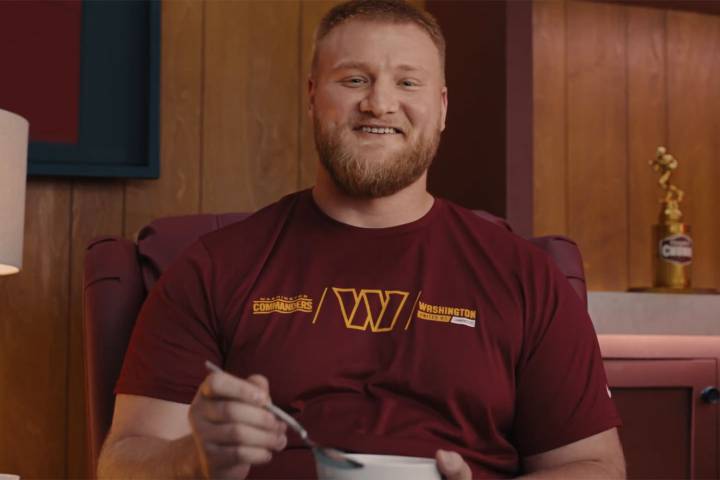 Why Commanders Center Tyler Biadasz Ate a Whole Bowl of Soup Without Stopping for an Ad