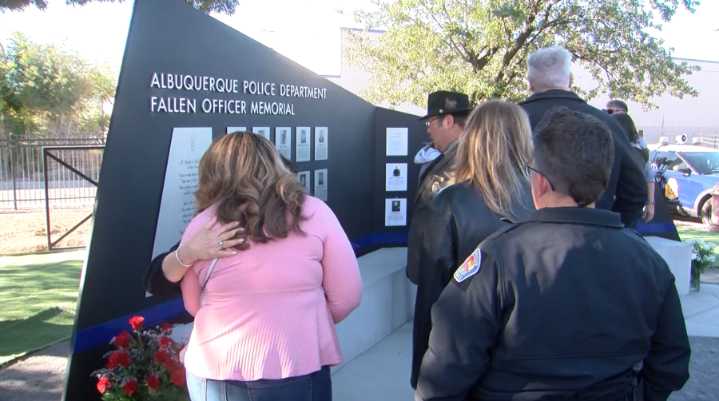 Albuquerque Police Department unveils memorial honoring fallen officers and K