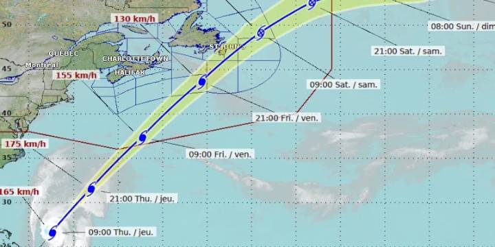 Hurricane Melissa Now Tracking Over Avalon Peninsula