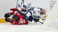 NHL suspends Tampa Bay's Sabourin for 4 games, Moser for 2 games after chaotic preseason finale