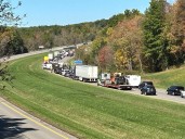 Emergency helicopter on site of fatal crash on State Route 11 near Canfield