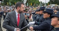 Seguiremos recuperando la seguridad de Bogotá: Alcalde Galán durante ceremonia de ascensos de Policía