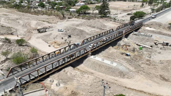 Vaqueros: La obra de los nuevos puentes sobre ríos y la circunvalación avanza a buen ritmo