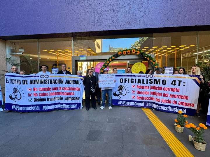 Juzgadores cesados por Reforma Judicial exigen pago de indemnizaciones