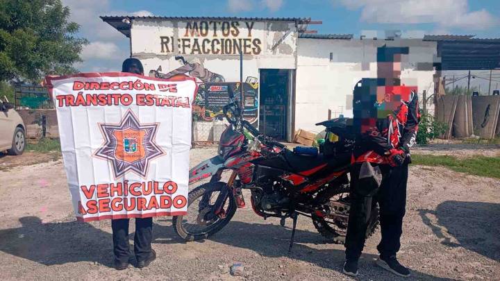 Detienen a Motociclista en Ciudad Victoria por Presunta Posesión de Droga