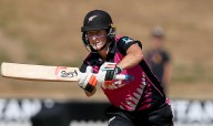 Devine’s farewell innings ends in disappointment as England spinners bowl out NZ for 168