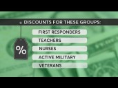 Discounts for military, first responders