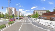 Herida en una colisión entre dos turismos en Arco de Ladrillo en Valladolid