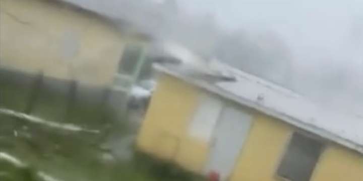 Watch: Hurricane Melissa peels back roofs from homes in Black River, Jamaica