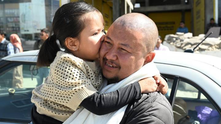 Prayers and protests in Leh