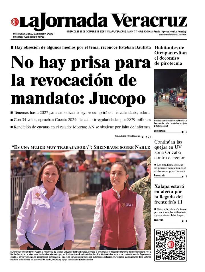 Portada del 29 de octubre de 2025