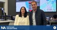 Diego Santilli recibió el apoyo de la intendenta de Vicente López, Soledad Martínez