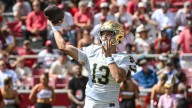 No. 21 Notre Dame is relying on a high-scoring offense to get back into the playoff picture
