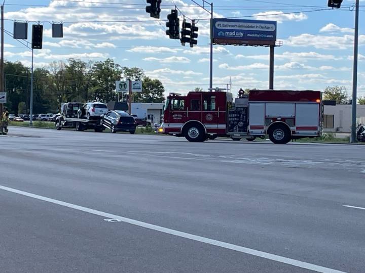 Two hospitalized after three-vehicle crash in Moraine