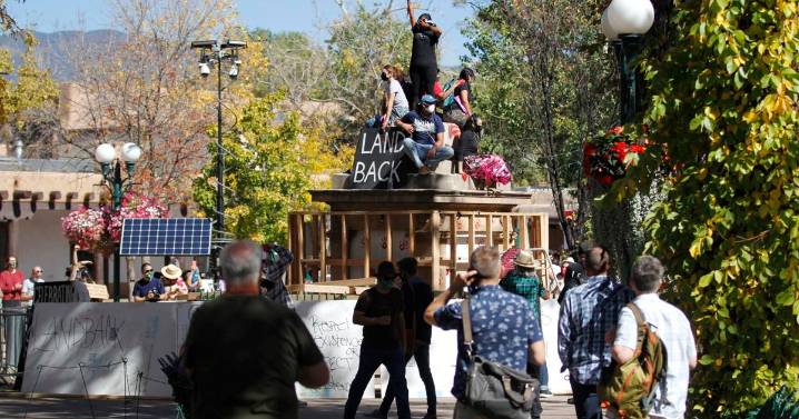 'Festering wound': Five years after Santa Fe Plaza obelisk fell, witnesses recall experience