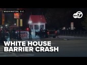 Driver arrested after crashing into White House barrier