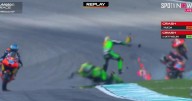 Grave accidente en Moto3 entre el español José Antonio Rueda y el suizo Noah Dettwiler