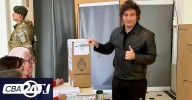 El presidente Javier Milei votó en medio de un fuerte operativo de seguridad