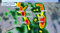 Tracking strong to possibly severe storms for start of new workweek