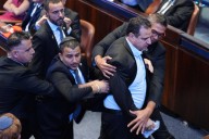 Trump briefly silenced as Israeli politicians yell 'terrorist' during parliament address