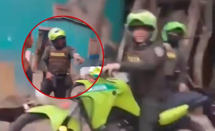Policía amenaza con disparar a ciudadano frente a niños y queda grabado en video