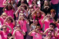 MemorialCare kicks off Breast Cancer Awareness Month with giant human ribbon