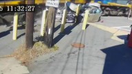 WATCH: New video shows moment freight train slams into car in Andover