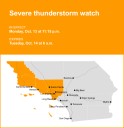 Severe thunderstorm watch issued for Los Angeles County until Tuesday morning