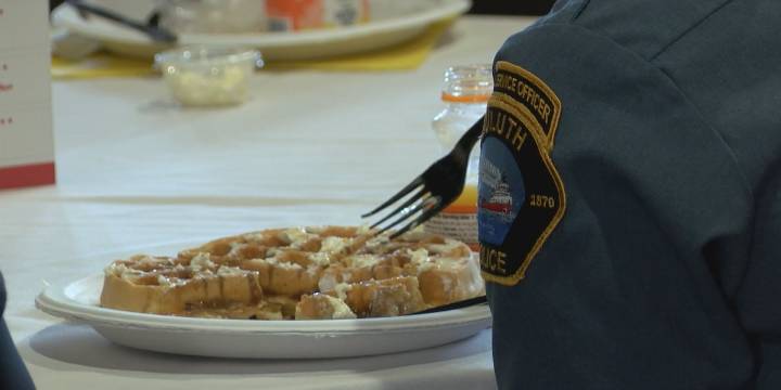 ‘All you can eat waffles’ fundraiser helps raise funds for Duluth Police Department