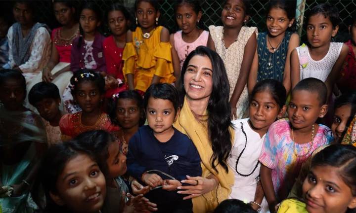 Samantha Ruth Prabhu celebrates Diwali with children from NGO