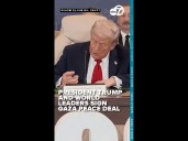 President Trump signs Gaza peace deal