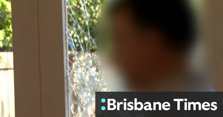 Father confronted by men with hammers during early morning break